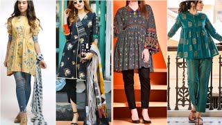 Khaddar short frock design for winter ❄️ 2024frocks design for girlsFASHION AXIS [upl. by Elder]