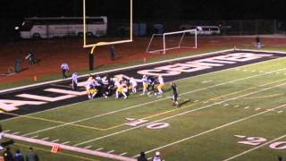 Valley Center football Fiehler 2 yard TD run [upl. by Hgielar]