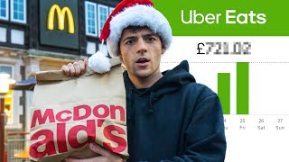 I Worked for UberEats on Christmas Day amp Made £ [upl. by Eveineg]