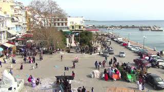 Plomari Lesvos Live Central Square [upl. by Strenta]