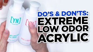 Dos and Donts of Using Extreme Low Odor Acrylic for Nails [upl. by Signe84]