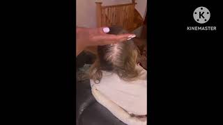 ASMR Relaxing scalp scratch 😴 scalp oilingmassage [upl. by Nimoynib719]