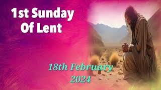 Consolata Shrine Live 18022024 1100 AM 1st Sunday of Lent Year B [upl. by Manly481]