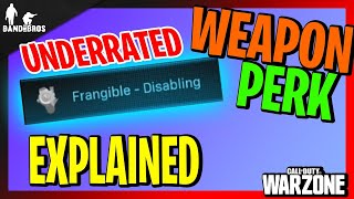 Most Underrated Weapon Perk Modern Warfare Warzone  Frangible Disabling Explained [upl. by Eilac]