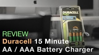 Duracell 15 Minute Fast Battery Charger  REVIEW [upl. by Egin]