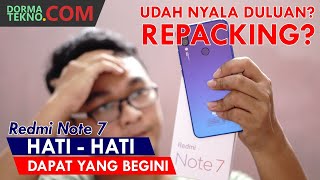 PENGALAMAN BELI HP ONLINE DARI BATAM  UNBOXING REDMI NOTE 7 [upl. by Aneehsar659]