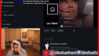 Deshae Frost Reacts to Alisha’s Instagram Live Dissing Him Gets Very Personal [upl. by Abe]