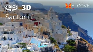 360 3D SANTORINI GREECE  PT 1 Virtual Travel 4K Hires Full Series in Alcove VR on Meta Quest [upl. by Sikes]