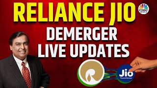 RelianceJio Financial Services Demerger Live Updates  Latest Business News Live  CNBC Awaaz [upl. by Droc349]