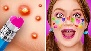 MINDBLOWING BEAUTY HACKS  Smart Makeover Tricks How to Get The Perfect Look by 123 GO SCHOOL [upl. by Eira824]