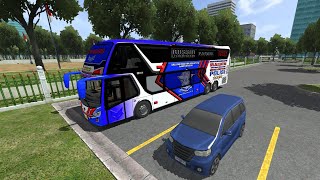 Bimasena SDD Bus Ori Maleo Livery Patwal  Bus Simulator Indonesia BUSSID [upl. by Nyahs]