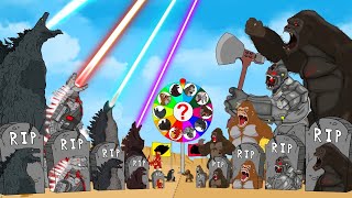 Evolution of GODZILLA vs KONG Monsters Ranked From Weakest To Strongest FUNNY  Godzilla Cartoons [upl. by Kellsie]