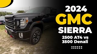 2024 GMC Sierra 2500 AT4 vs 3500 Denali The Ultimate Luxury Truck Battle [upl. by Eleumas]