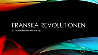 Sammanfattning franska revolutionen [upl. by Tallu]