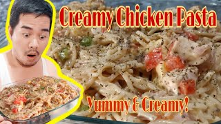 CREAMY CHICKEN PASTA  HOW TO COOK CREAMY CHICKEN PASTA  EASY TO COOK RECIPE [upl. by Erot210]