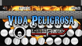 Vida Peligrosa el solesito Legado 7 tutorial acordeon [upl. by Felicdad]