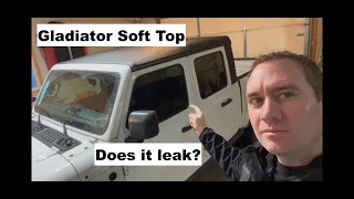 Does a Jeep Gladiator Soft Top Leak [upl. by Tengler]