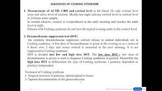 Use of glucocorticoids in diagnosis of Cushing syndrome [upl. by Tnaryb]