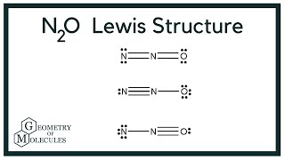 N2O Lewis Structure Dinitrogen Oxide [upl. by Rothwell]