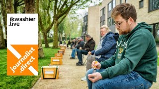 Vinkenzetting bij KM De Paradijsvogels in Veurne met 17 vinken journalist direct is Jordy Coutereel [upl. by Eyaj92]