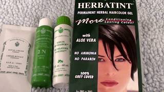 Herbatint Permanent Herbal Haircolor Gel 2 N BrownCHECK OUT MY UPDATED VIDEO [upl. by Hgielra]