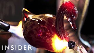 Glassblowing Master Sculpts Realistic Animals Out Of Glass [upl. by Ekram]