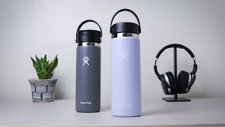 Hydro Flask Wide Mouth Review 2020  Updated 20 Flask  Flex Sip Lid [upl. by Nogaem]