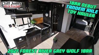 Quick Look 2021 Forest River Cherokee Grey Wolf 18RR Toy Hauler Travel Trailer [upl. by China]