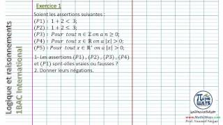 Logique et raisonnement partie 1 l’assertion et la négation [upl. by Colwen358]