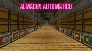 COMO HACER UN ALMACEN AUTOMATICO EN MINECRAFT [upl. by Lillie]