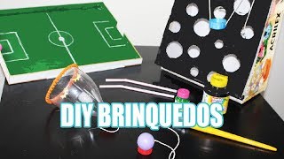 COMO FAZER 3 BRINQUEDOS RECICLÁVEIS [upl. by Ydnal]