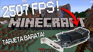 Minecraft Alcanza 2500 FPS con la GPU MÁS BARATA de Nvidia GT 1030  Core i5 2400 [upl. by Orabla737]