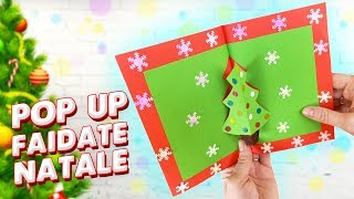 Biglietto di Natale fai da te Pop Up  Lavoretti con la carta [upl. by Suirad815]