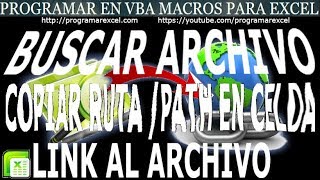 323 ❤️ Como BUSCAR ARCHIVO establecer 🔥 URL y hacer un HIPERLINK al FICHERO [upl. by Acirret]