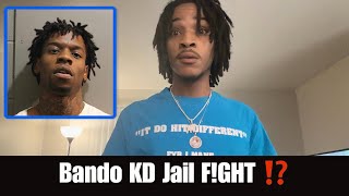 Bando KD Jail Fight For His Life Allegedly On Camera 😳 [upl. by Lessur609]