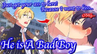 【BL Anime】My delinquent classmate took me to somewhere He didnt beat me up but kissed me [upl. by Ramin319]