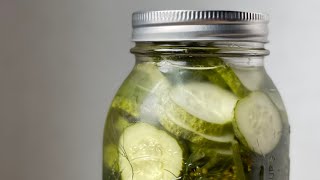 Make garlic dill pickles ONE JAR AT A TIME [upl. by Okoyk805]