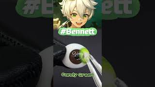 MISLENS Lovely Bennett🤓anime mislens greencontacts lenses genshinimpact bennett hoyoverse [upl. by Cousins]