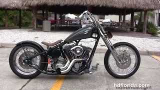 Used 2007 Black Swamp Bobber Motorcycles for sale [upl. by Hawley]