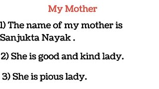 10 Lines On My Mother 10 Lines essay on my motherMy mother essay 10lines [upl. by Wynnie431]