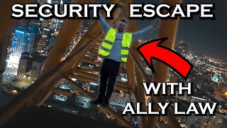 LA CRANE CLIMB WITH ALLY LAW AND THE BOYS SECURITY ESCAPE NOT CLICKBAIT [upl. by Miehar]