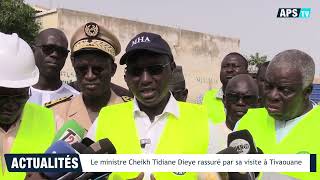 Le ministre Cheikh Tidiane Dieye rassuré par sa visite à Tivaouane [upl. by Arehc]