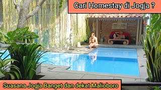 Review Homestay Murah di Jogja ada Kolam Renang dan Suasananya Jogja Bnaget [upl. by Eel]