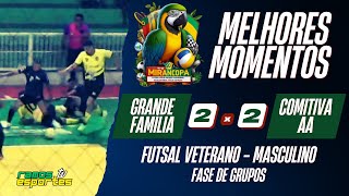 GRANDE FAMÍLIA X COMITIVA AA FUTSAL VETERANO MASC  40ª MIRANCOPA DIA 18 [upl. by Aneloj220]