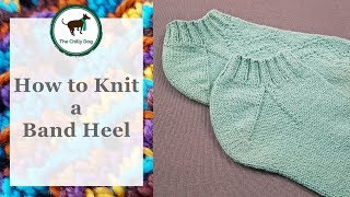 How to Knit a Band Heel for Socks [upl. by Ellecrag]