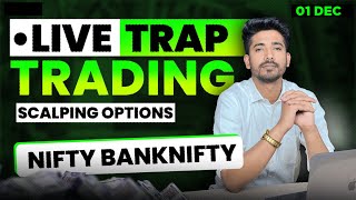 01 December Live Trading Live Intraday Trading Today Bank Nifty option trading live Nifty 50 [upl. by Yntruoc]