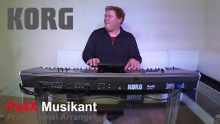 Korg Pa4X Musikant Sounds amp Styles demo December 2015 ALL PLAYING NO TALKING [upl. by Heisel]