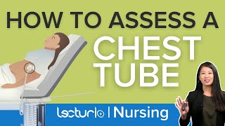 How To Assess and Manage A Chest Tube For Nurses  Clinical Skills  Lecturio Nursing [upl. by Etnud]