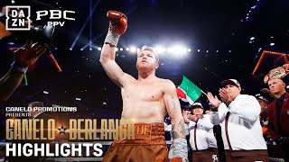 FIGHT HIGHLIGHTS  Canelo Alvarez vs Edgar Berlanga [upl. by Aretina]