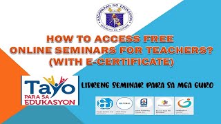 Free Online Seminars for Teachers [upl. by Damicke]